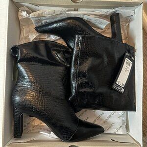 Vero Moda | Black Heeled Mid Calf Boots